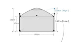 BackCountry 280 shelter WARM GRAY DAC ver.
