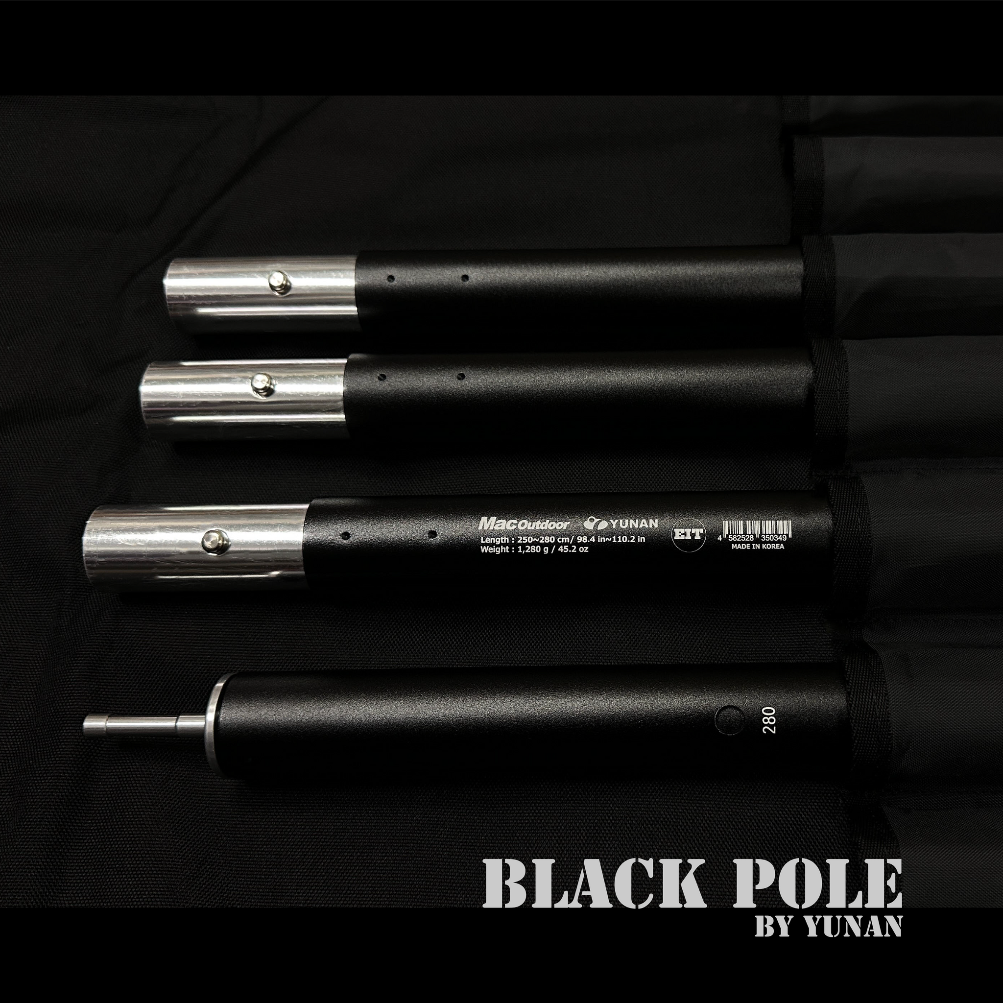 YUNAN Black Pole (250~280cm) 2set NEW – eight