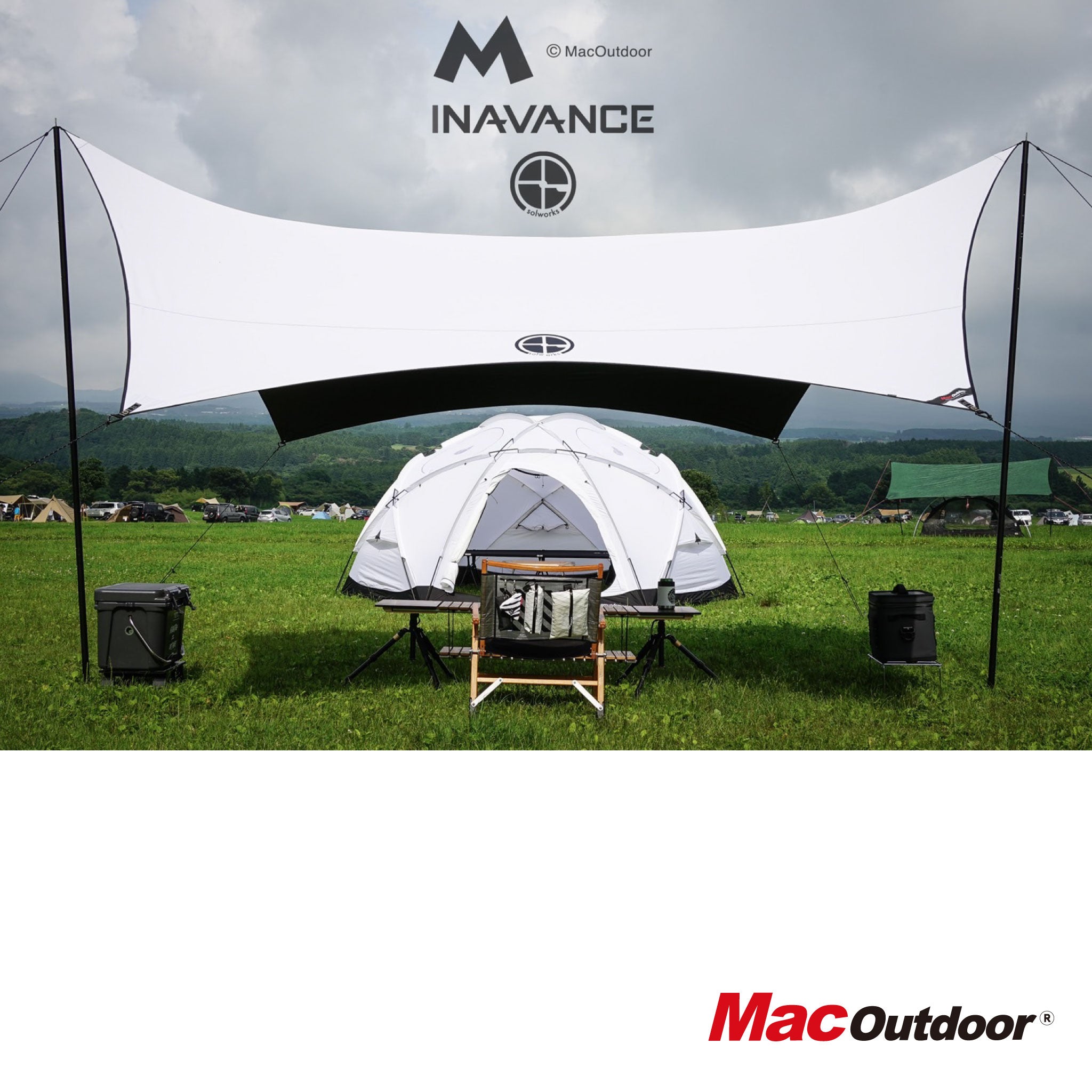 MacOne タープ マックワンタープ アームドグリーンL - テント・タープ