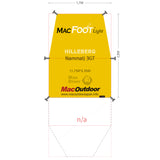 Hillberg ナマッジ3GT インナー用  グランドシート Mac Foot Light